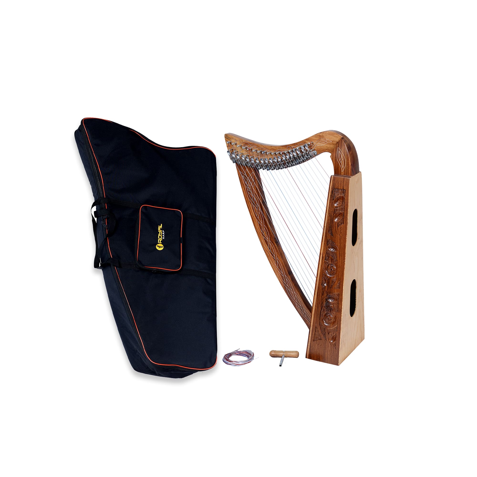19 String Lever Harp – Celtic Irish with Bag & Tuner - Echo Harps