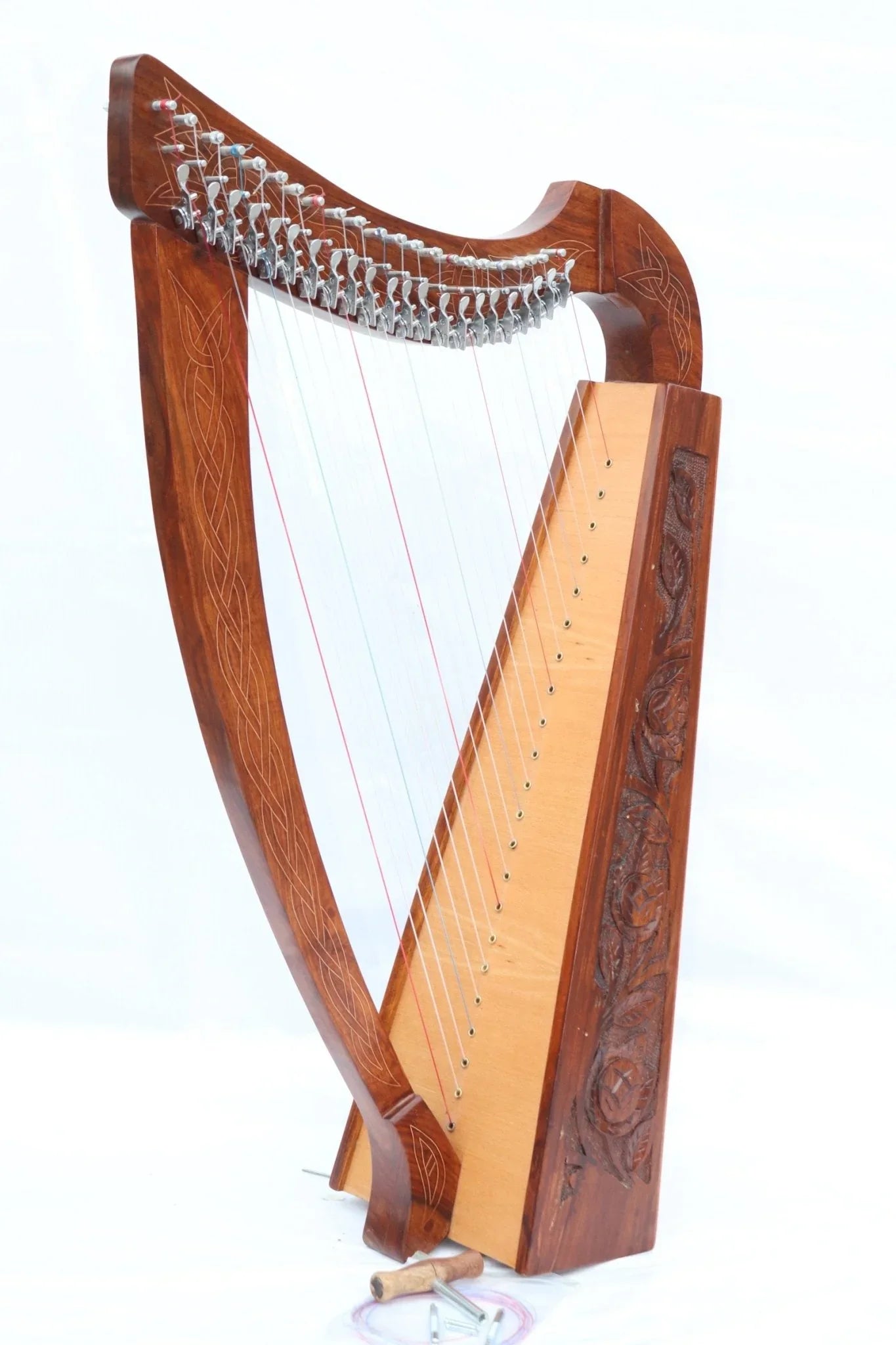 Musical Instrument 22 Strings Lever Celtic Irish Harp - Echo Harps