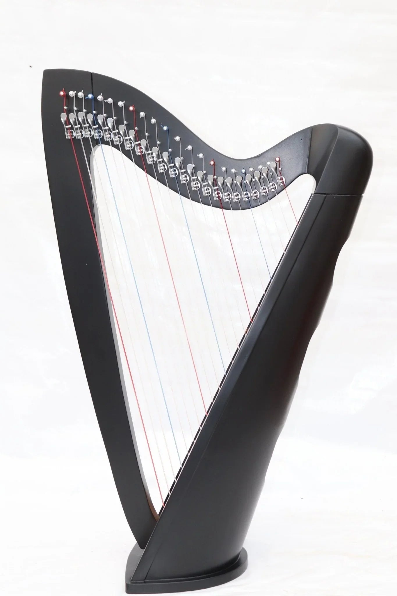 Musical Instrument Black Celtic Irish Lever Harp 22 Strings Free Extra Strings and Tuning key - Echo Harps