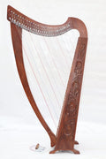 Musical Instrument Celtic Irish Lever Harp 32 Strings Free Extra Strings and Tuning key - Echo Harps